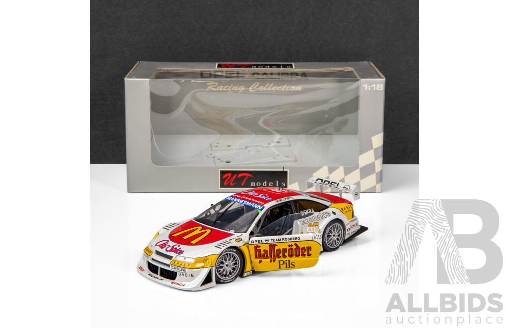 UT Models 1996 Opel Calibra Rosberg McDonalds #44 FIA ITC Series Stuck 1:18 Scale Model Car