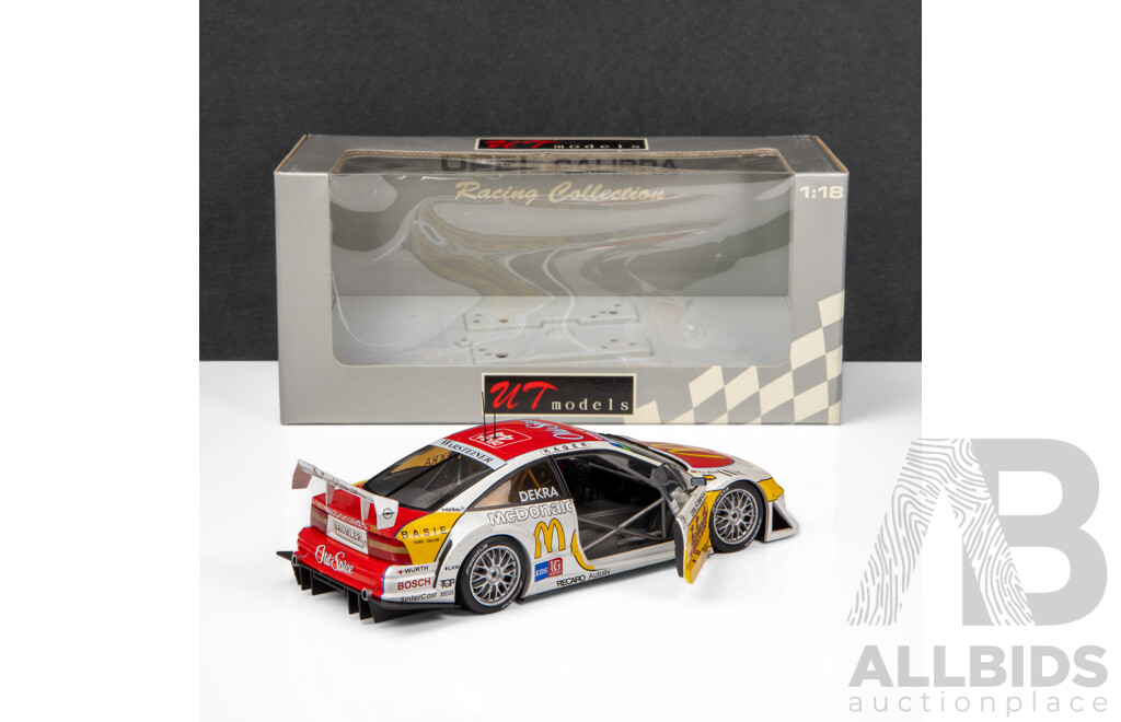 UT Models 1996 Opel Calibra Rosberg McDonalds #44 FIA ITC Series Stuck 1:18 Scale Model Car