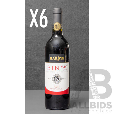 Half Dozen Hardys Bin 519 Special Release Shiraz Vintage 2018 (6)