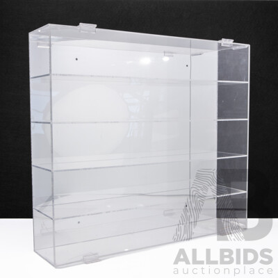 Clear Five Tier Acrylic Display Case