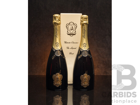 Lamborghini The Legend Metodo Classico Vintage Organic Sparkling Pinot Noir 750ml - Lot of Two Bottles - Total RRP $578