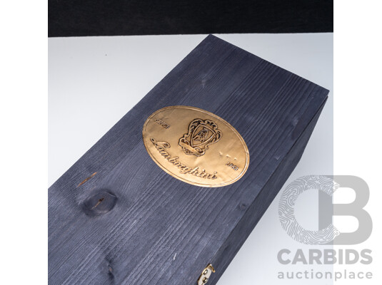 1663503 · Jeroboam Lamborghini Gold Brut Pinot Noir Chardonnay NV - 3L Bottle in Wooden Box - RRP $1,085