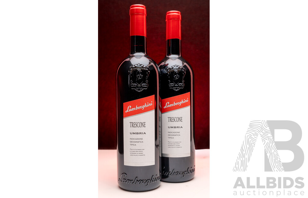Lamborghini Trescone Cabernet Merlot Sangiovese 750ml - Lot of 2 Bottles - Total RRP $316