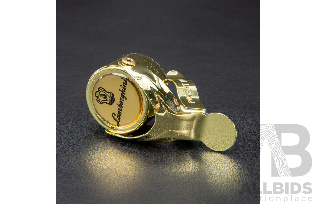 Lamborghini Wines Gift Pack Inc Two Bottle Lucite Branded Bucket, Six Flutes, Champagne Stopper and Gift Bag