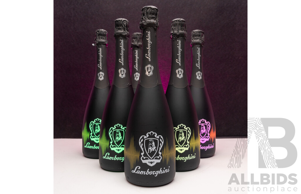 1661589 · Lamborghini DJ Luminoso Pinot Noir Chardonnay Brut NV 750ml - Case of 6 Bottles - Total RRP $1734