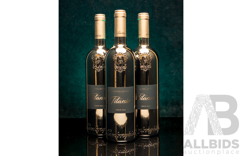 Lamborghini Luxe Titanio Cabernet Sauvignon Sangiovese 750ml - Lot of Three Bottles - RRP $597