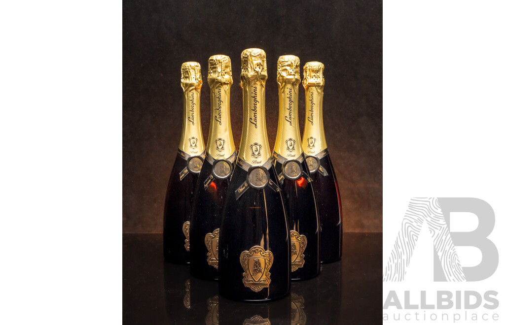 1661614 · Lamborghini The Legend Metodo Classico Vintage Organic Sparkling Pinot Noir 750ml - Case of Six Bottles - Total RRP $1,734