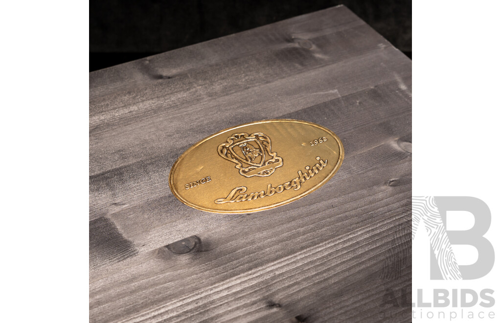 Lamborghini LUXE Collection Variety Pack Inc Titanio, Rosso, Oro and Blu - Four 750ml Bottles in Wooden Box - RRP $651