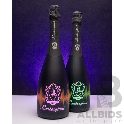 Lamborghini DJ Luminoso Pinot Noir Chardonnay Brut NV 750ml - Lot of 2 Bottles - Total RRP $578