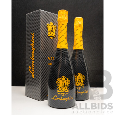 Lamborghini V12 Brut Pinot Noir Chardonnay NV 750ml - Lot of 2 Bottles - Total RRP $378