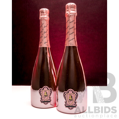Lamborghini Zero Alcohol Organic Sparkling Rose 750ml - Lot of 2 Bottles - Total RRP $258