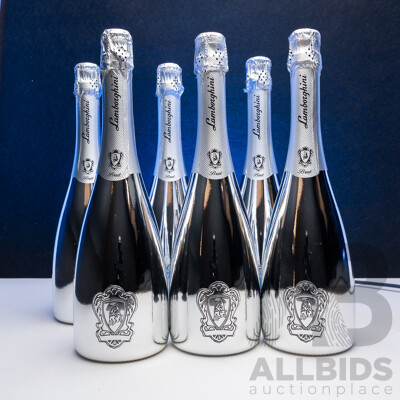 Lamborghini Platinum Brut Pinot Noir Chardonnay NV 750ml - Case of 6 Bottles - Total RRP $1134
