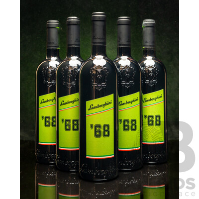 Lamborghini 68 Umbria Cabernet Sauvignon Merlot Sangiovese 750ml - Case of Six Bottles - RRP $1,008