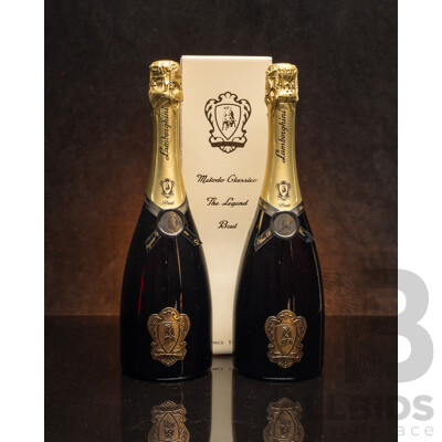 Lamborghini The Legend Metodo Classico Vintage Organic Sparkling Pinot Noir 750ml - Lot of Two Bottles - Total RRP $578