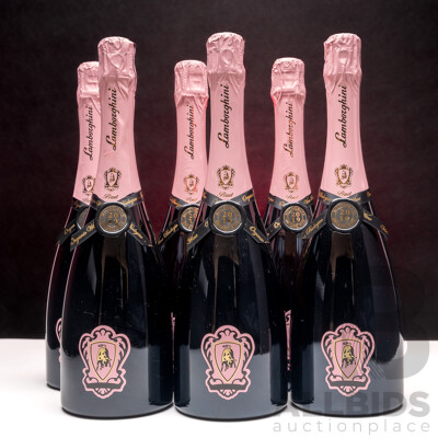 Lamborghini The Legend Rose Metodo Classico Vintage Organic Sparkling Pinot Noir 750ml - Case of 6 Bottles - Total RRP $1734