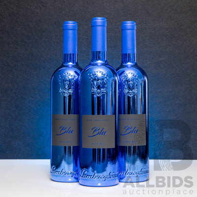 Lamborghini Luxe Blu Merlot 750ml - Lot of Three Bottles - RRP $651