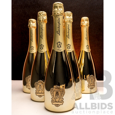 Lamborghini Gold Brut Pinot Noir Chardonnay NV 750ml - Case of 6 Bottles - Total RRP $1134