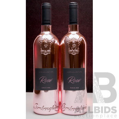 Lamborghini Luxe Rose Merlot 2022 750ml - Lot of 2 Bottles - Total RRP $398