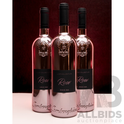 Lamborghini Luxe Rose Merlot 2022 750ml - Lot of 3 Bottles - Total RRP $597