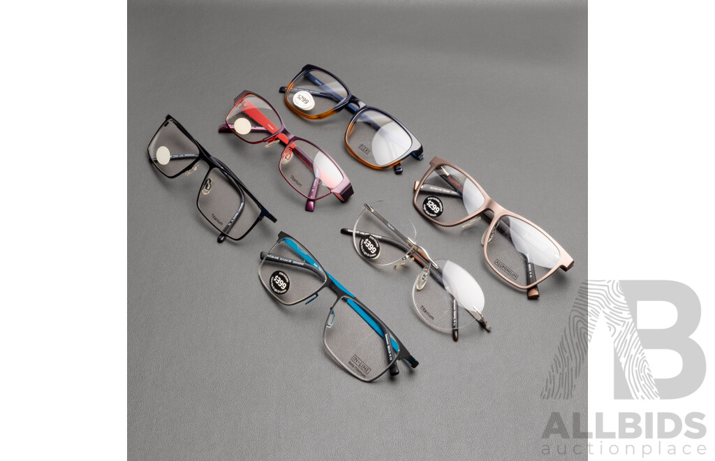 Titanium/Aluminium Glasses Bundle - Lot of 6