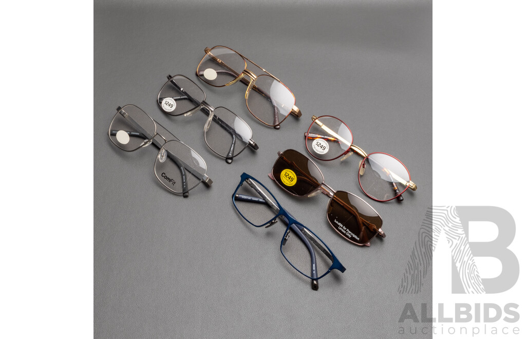 Wire Framed Glasses Bundle - Lot of 6