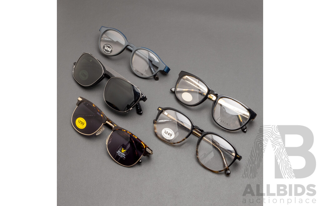 Round Framed Glasses Bundle - Lot of 5