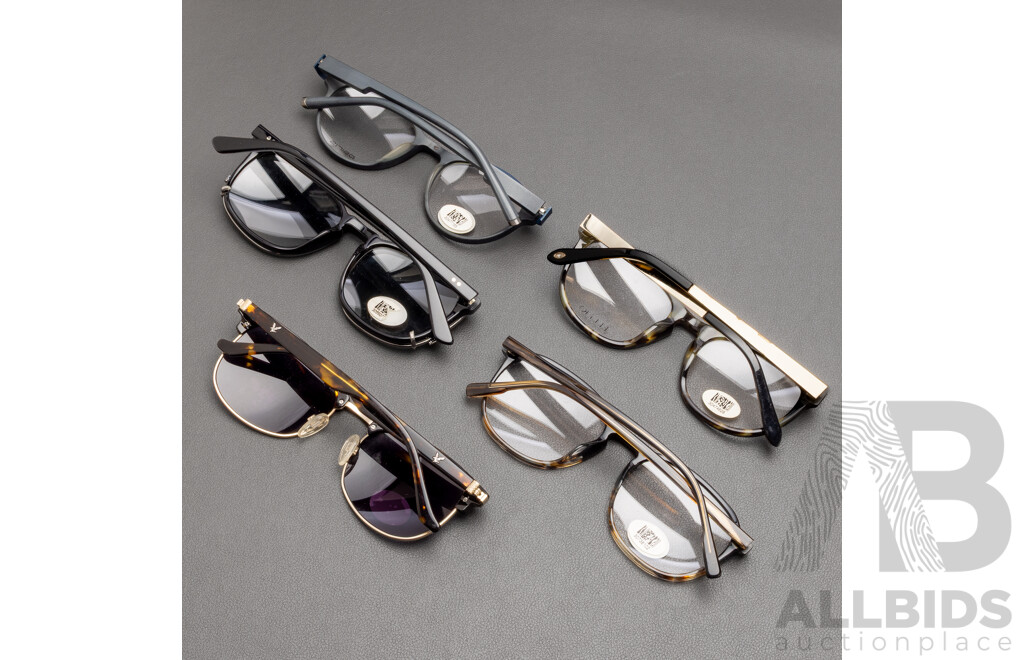 Round Framed Glasses Bundle - Lot of 5