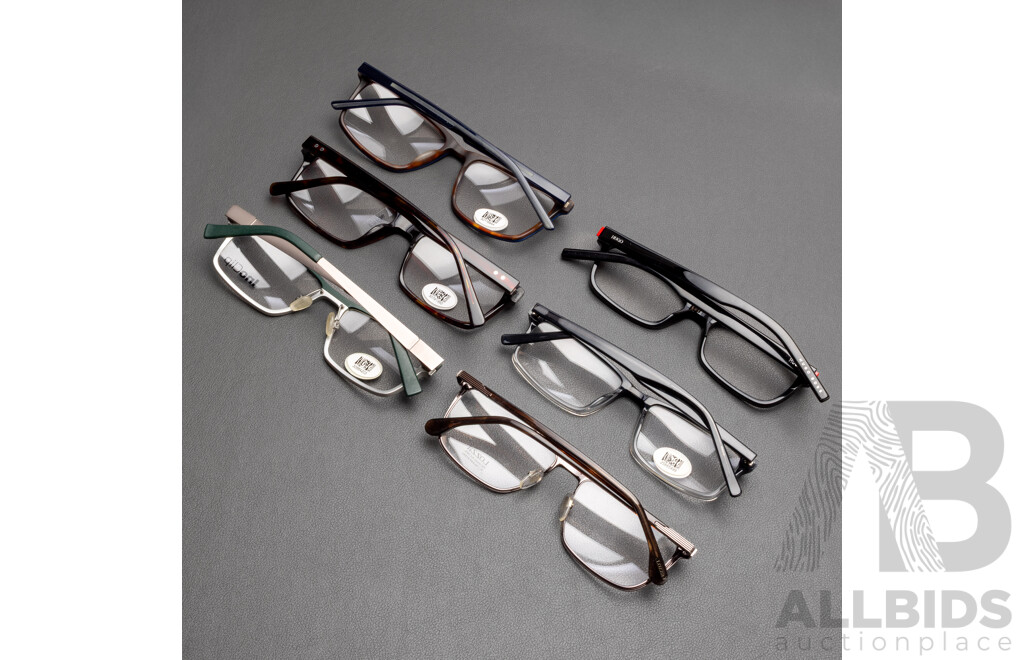 Rectangle Framed Glasses Bundle - Lot of 6