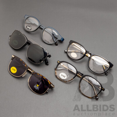 Round Framed Glasses Bundle - Lot of 5