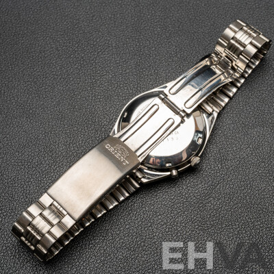 Orient 3 Star Crytal 21 Jewels Automatic Watch, 469WB1-84 CA, Black Dial, Vintage Circa 1980's