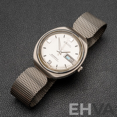 Seiko Business-A Diashock 27 Jewels Automatic Vintage Watch, 8346-7000, 35mm, Silver Slimline