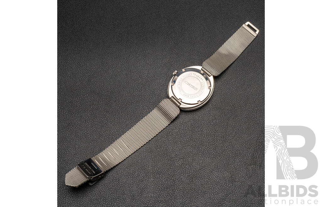 Seiko Business-A Diashock 27 Jewels Automatic Vintage Watch, 8346-7000, 35mm, Silver Slimline