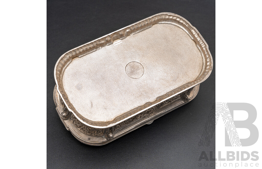 Vintage Vera Lucino Silver Plated Italian Trinket Box