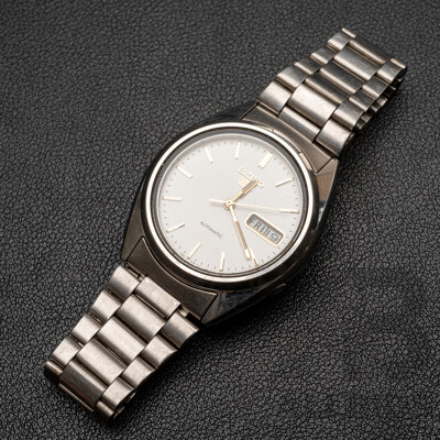 Seiko 5 Automatic Vintage Watch, S726-3040, 35mm, White Dial