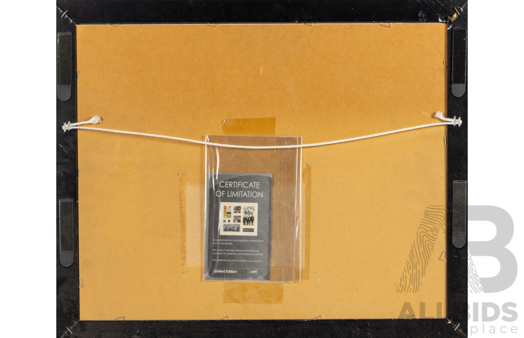 Framed Limited Edition The Beatles Memorabilia, 47 X 57 Cm (frame)