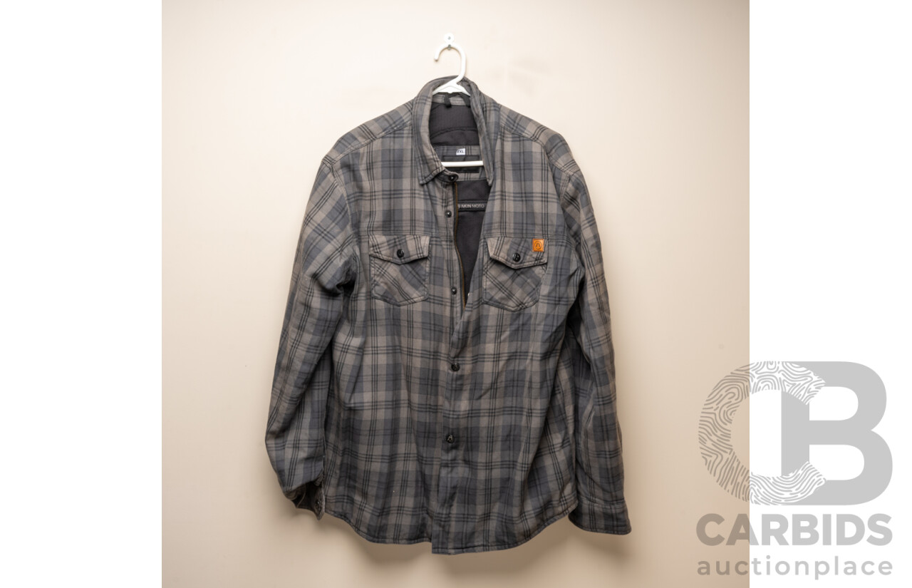 Akin Moto Flannel and Motorcycle Vest
