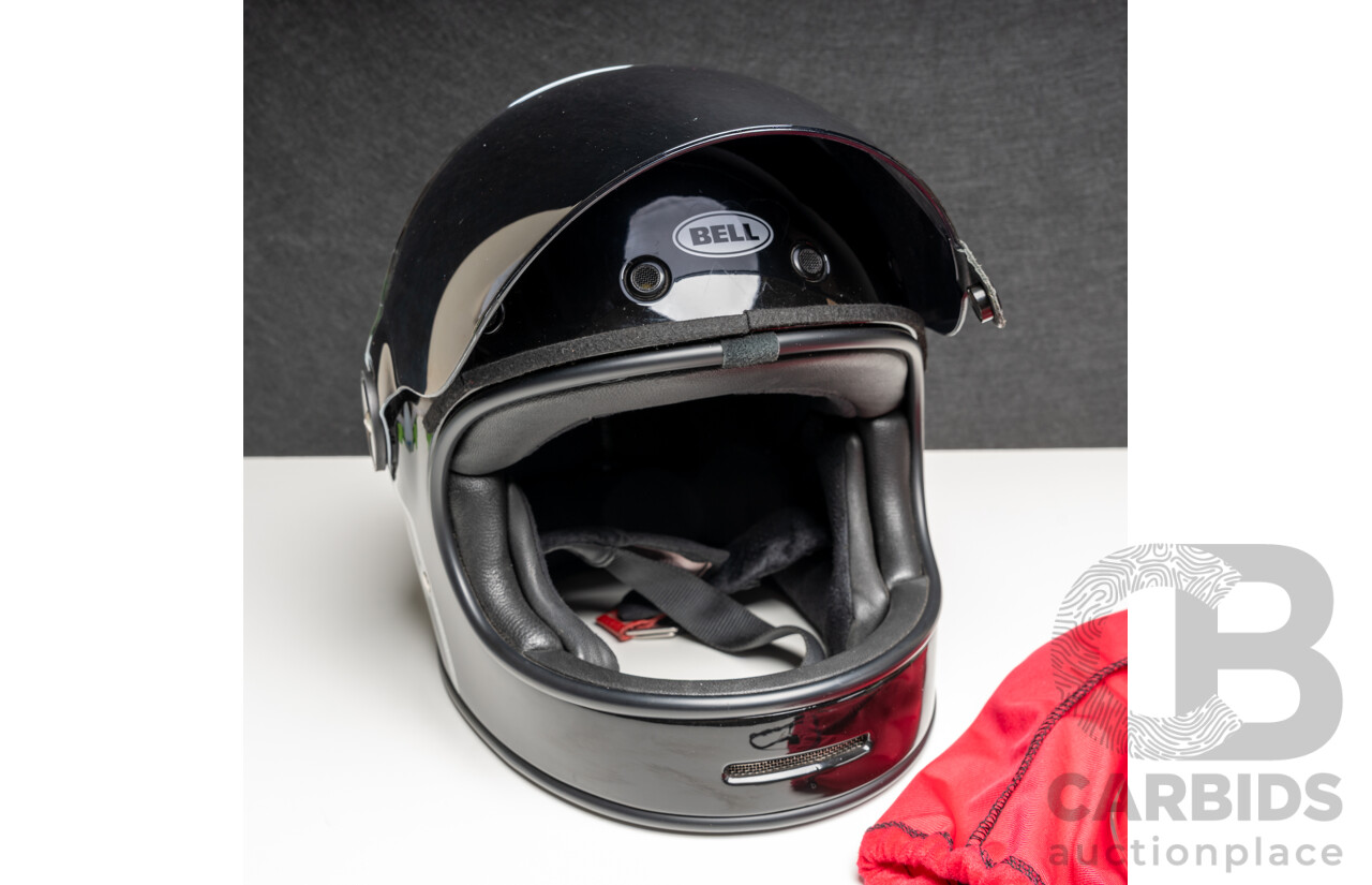 Bell Bullitt Reverb Helmet with Clear, Chrome and Black Visors and Carry Bag