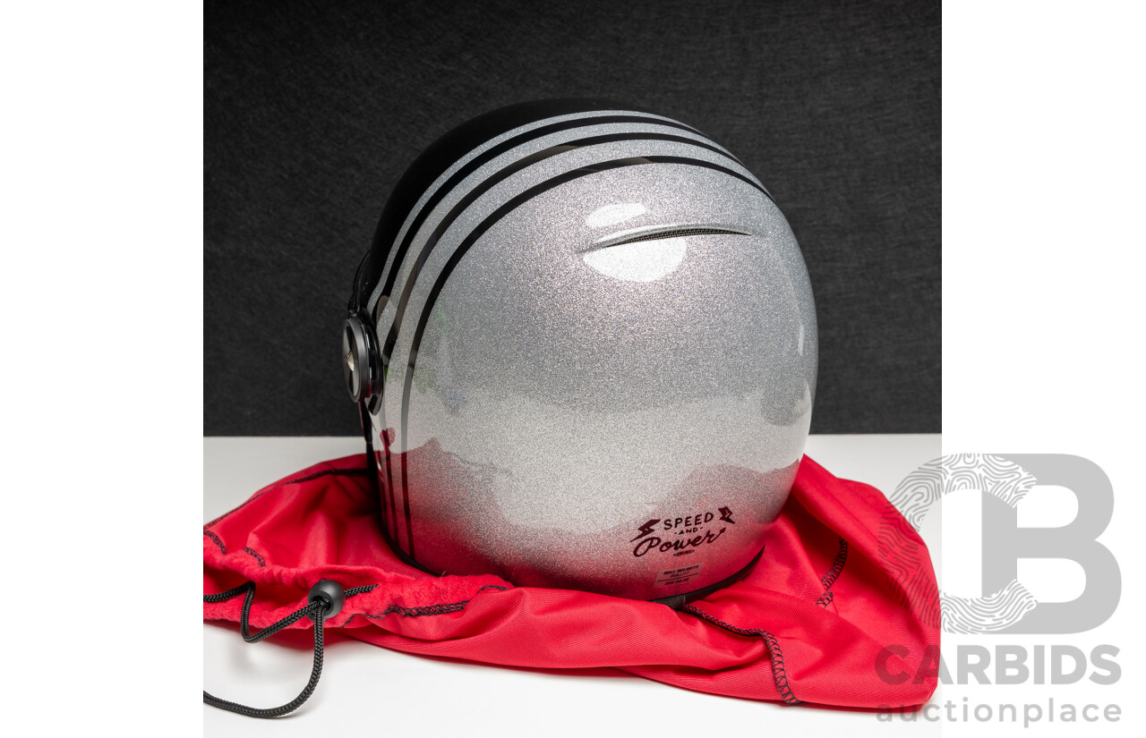 Bell Bullitt Reverb Helmet with Clear, Chrome and Black Visors and Carry Bag