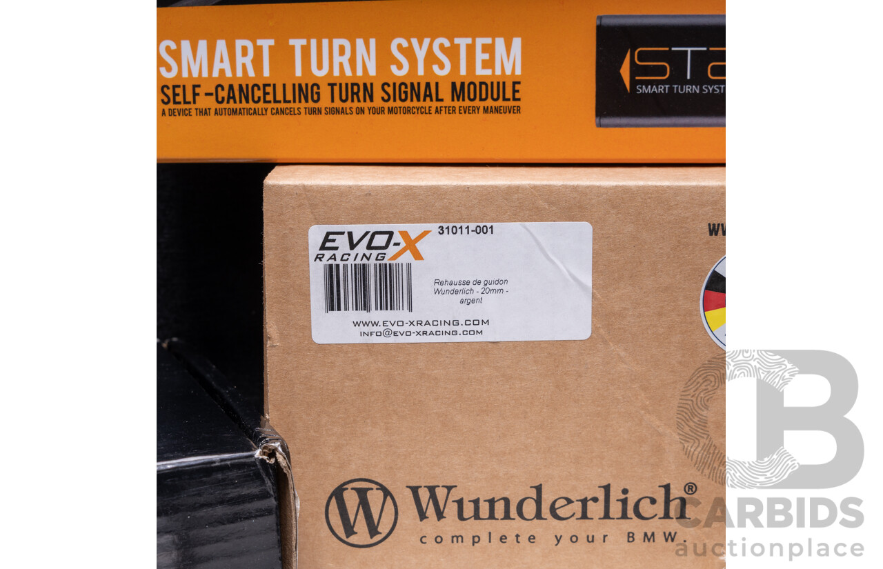 Wunderlich BMW R9T Bar Risers, STS Smart Turn System Module and Miscellanous Motorcycle Parts