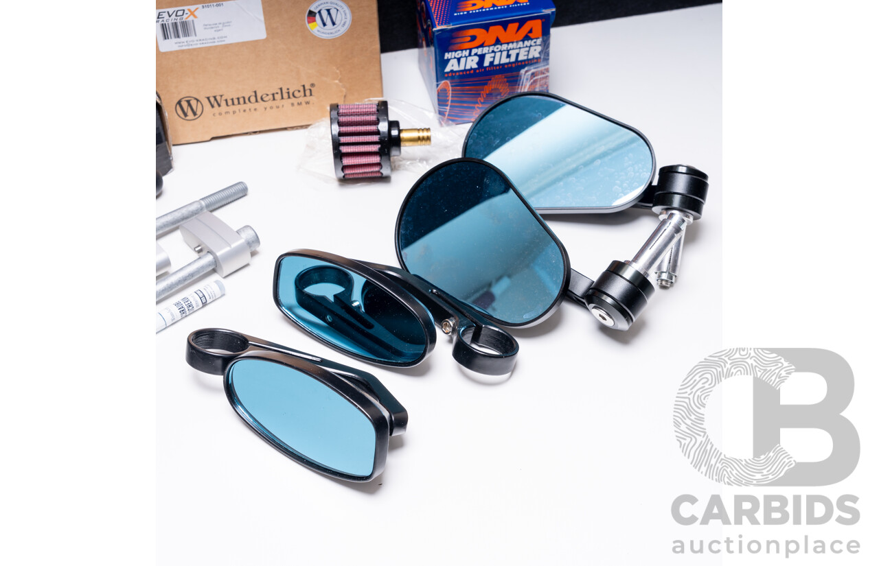Wunderlich BMW R9T Bar Risers, STS Smart Turn System Module and Miscellanous Motorcycle Parts