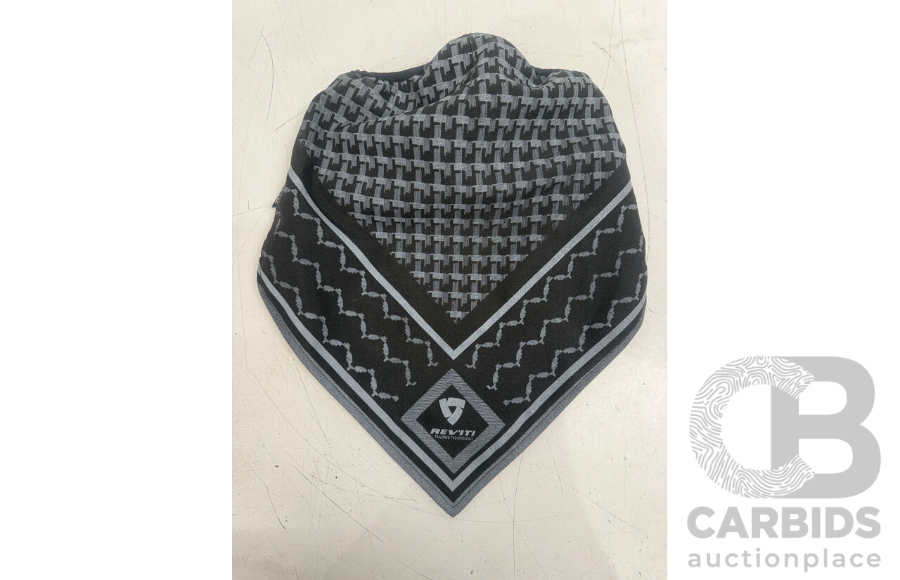 3x Ixon, Suomy, Five5 Motorcycle Riding Gloves + Rarebird, Reviti Wind Collar