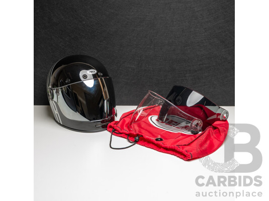 Bell Bullitt Reverb Helmet with Clear, Chrome and Black Visors and Carry Bag