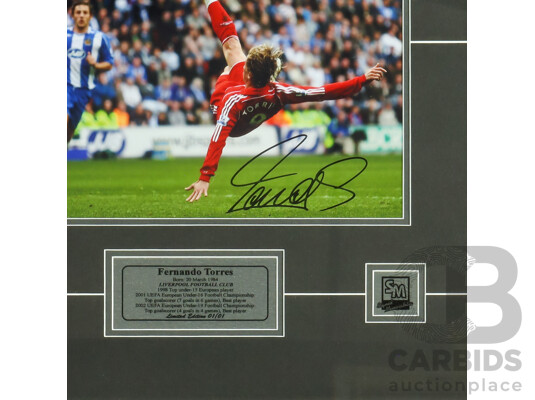 1661125 · Framed Signed Fernando Torres Photo Montage