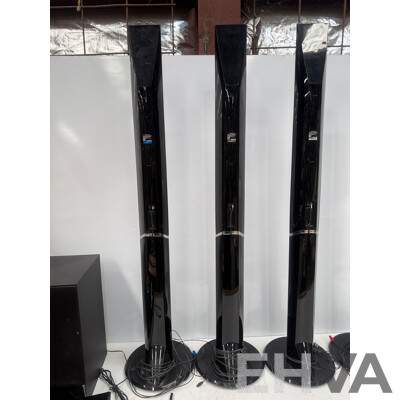 Sony Blu-Ray Disc/DVD Home Theatre System - BDV-N9200W - 4x Tower Surround Speakers + 1x Centre Speaker + 1x Ampilifier + 1x Sub Woofer + 1x Remote