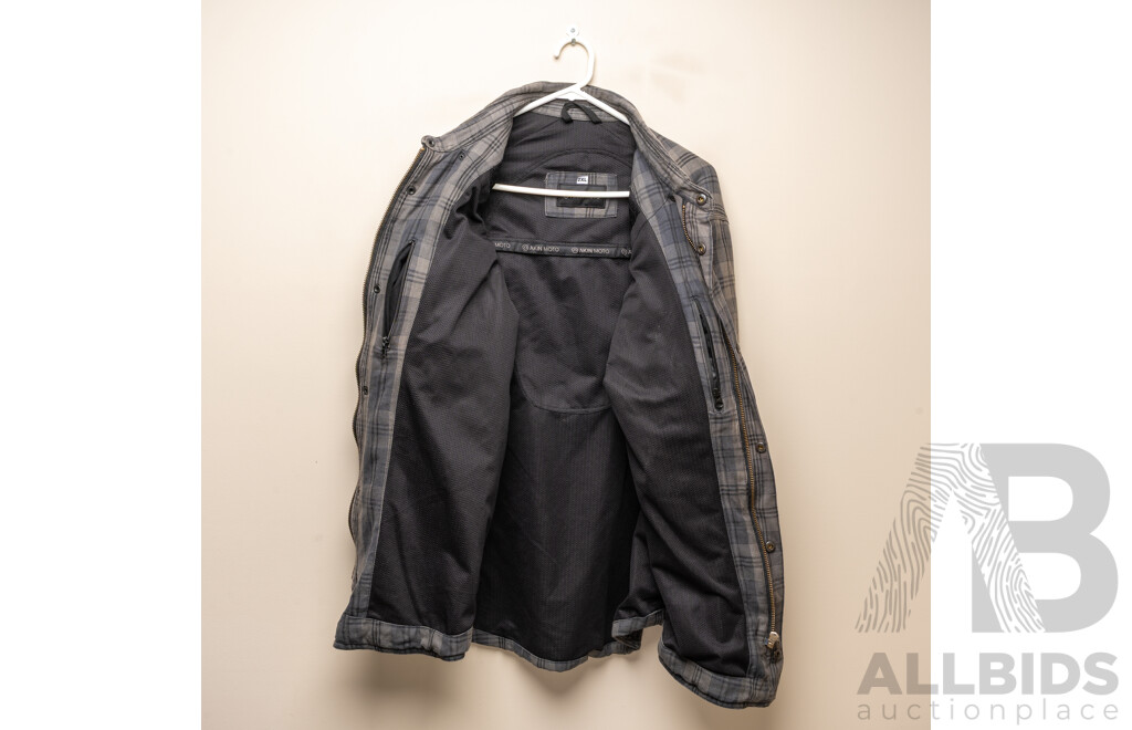 Akin Moto Flannel and Motorcycle Vest