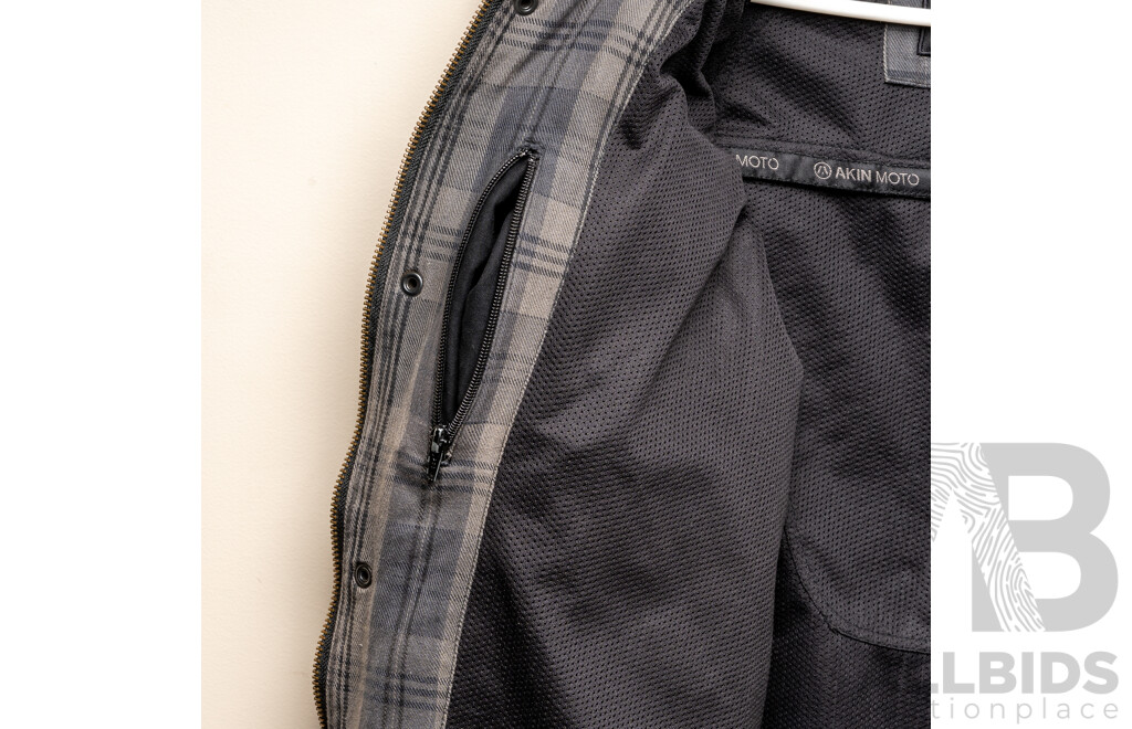 Akin Moto Flannel and Motorcycle Vest