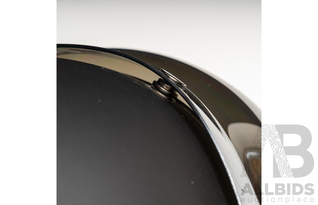 Biltwell Gringo Matte Black Road Bike Helmet with Chrome Bubble Shield + Shoei Bag