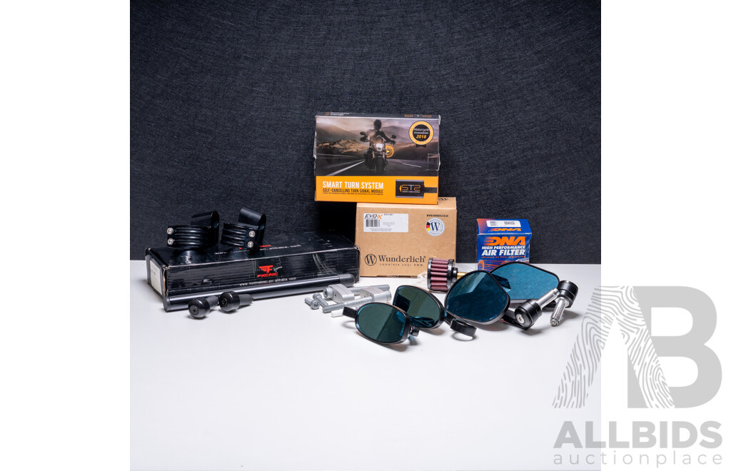 Wunderlich BMW R9T Bar Risers, STS Smart Turn System Module and Miscellanous Motorcycle Parts