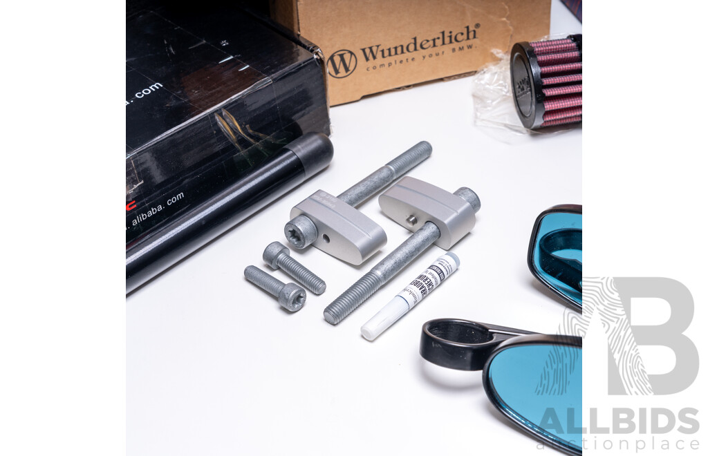Wunderlich BMW R9T Bar Risers, STS Smart Turn System Module and Miscellanous Motorcycle Parts