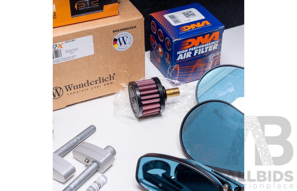 Wunderlich BMW R9T Bar Risers, STS Smart Turn System Module and Miscellanous Motorcycle Parts